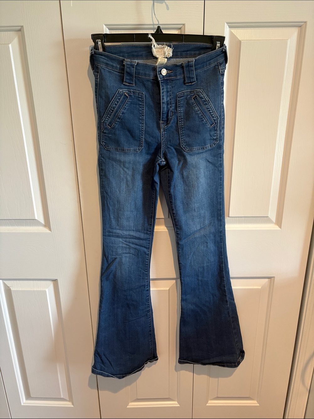 Altar’d State Women's Blue Denim Flare Jeans